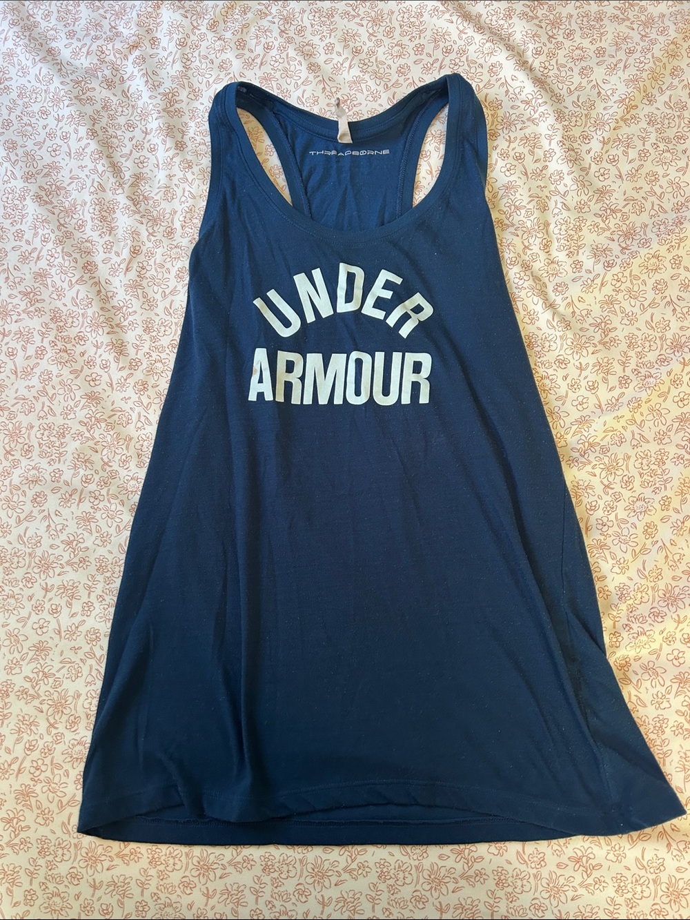 Under Armour Navy Logo Racerback Tank